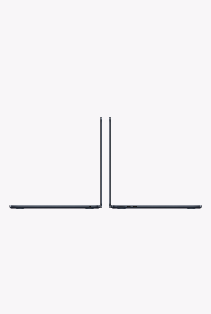 MacBook Air (2024) - 13 inch - M3 - 8GB+256GB - Midnight - AC+ (11-July-27) - Pre-owned