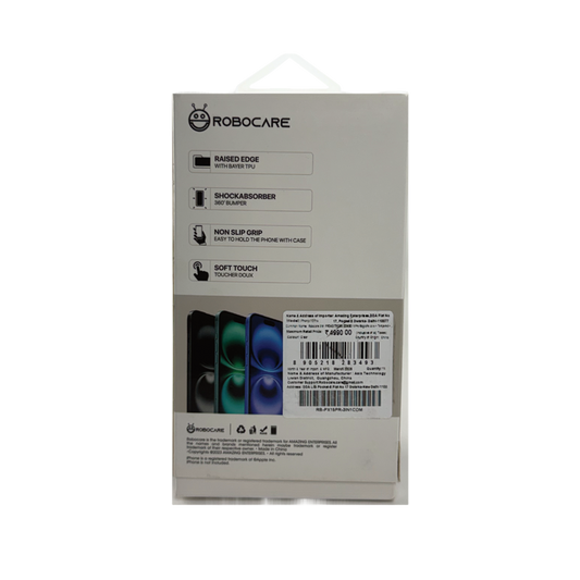 Robocare iPhone 15 Pro MagSafe 3-in-1 Protective Combo Case with Camera Lens Guard and Screen Protector
