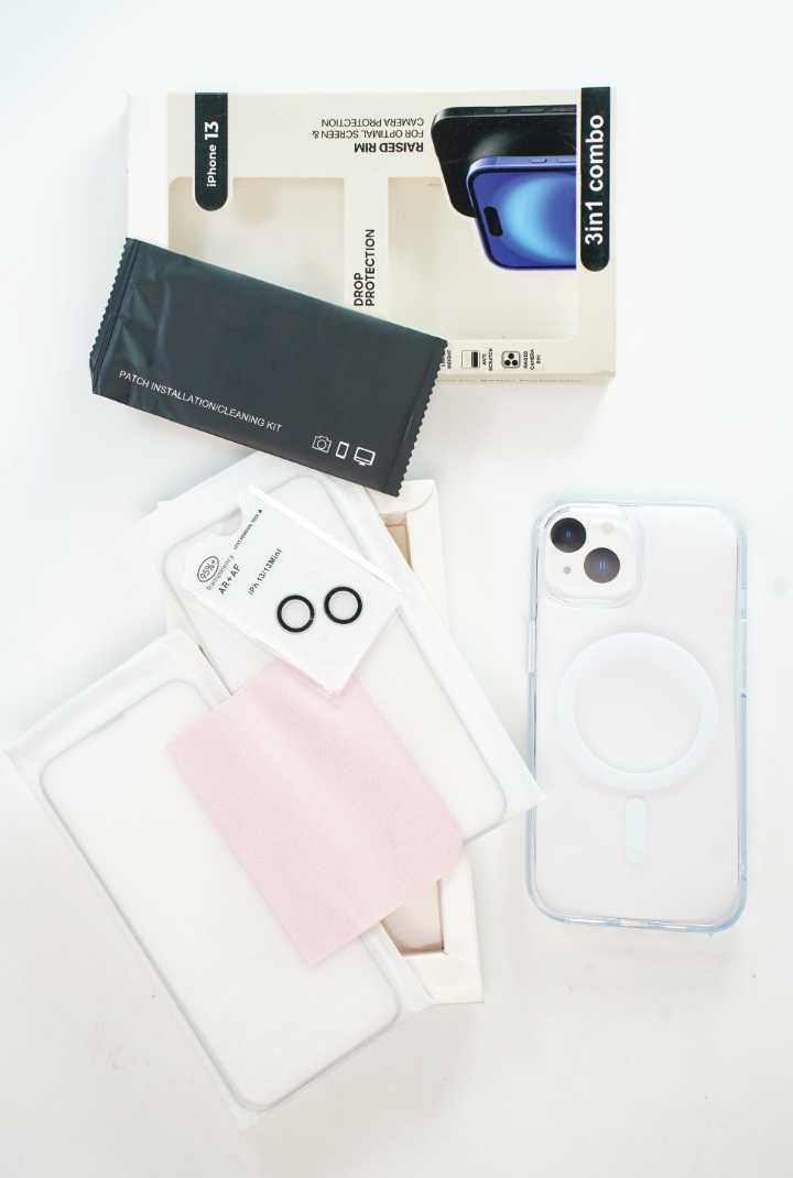 Robocare iPhone 13 MagSafe 3-in-1 Protective Combo Case with Camera Lens Guard and Screen Protector