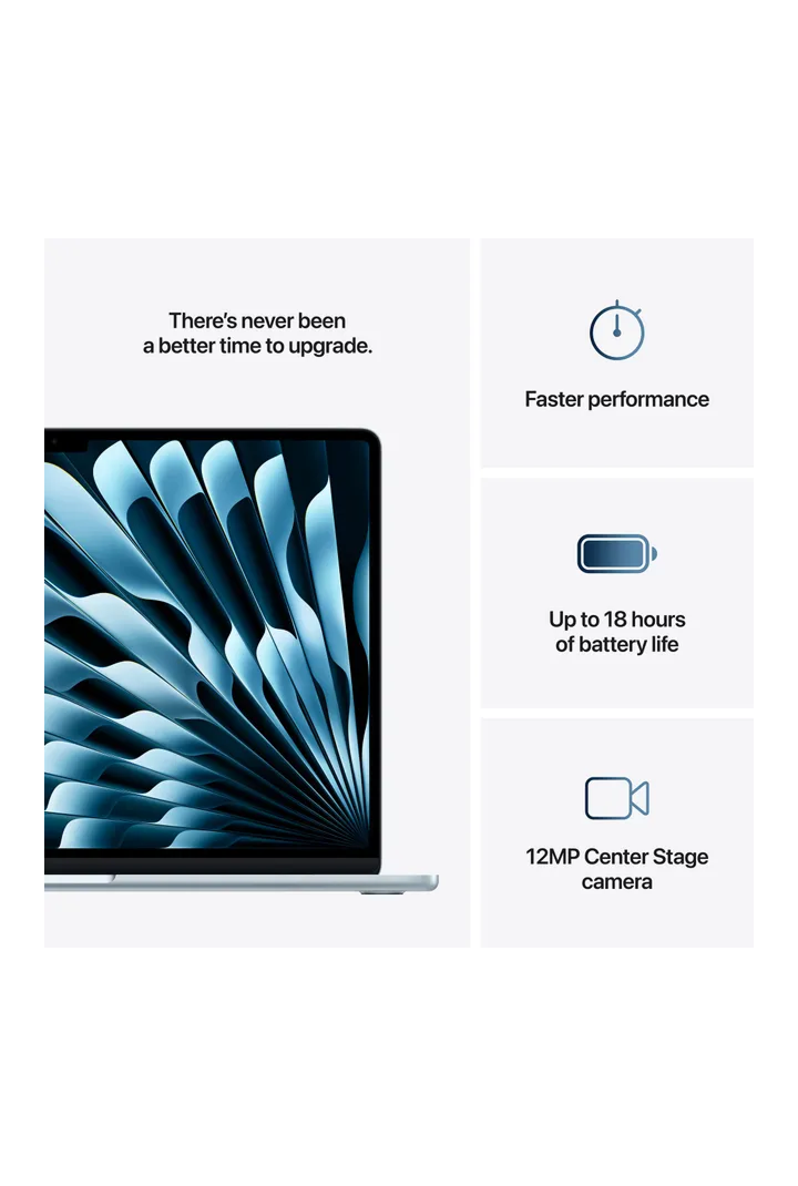 MacBook Air (2025) - 13 inch - M4 - 16GB+256GB - Sky Blue - Pre-owned