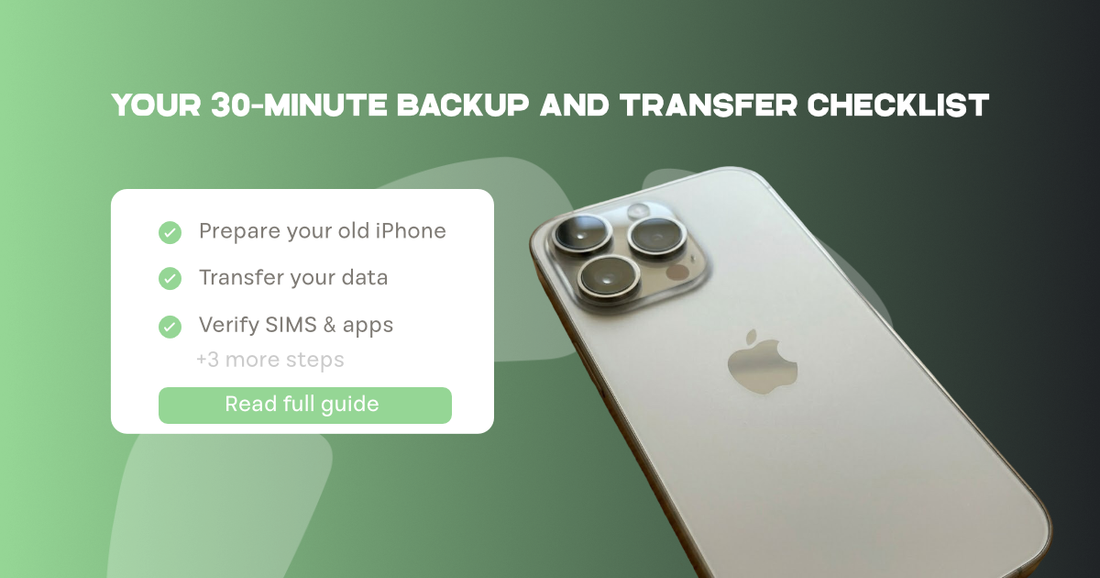 pre-owned iPhone backup and transfer checklist