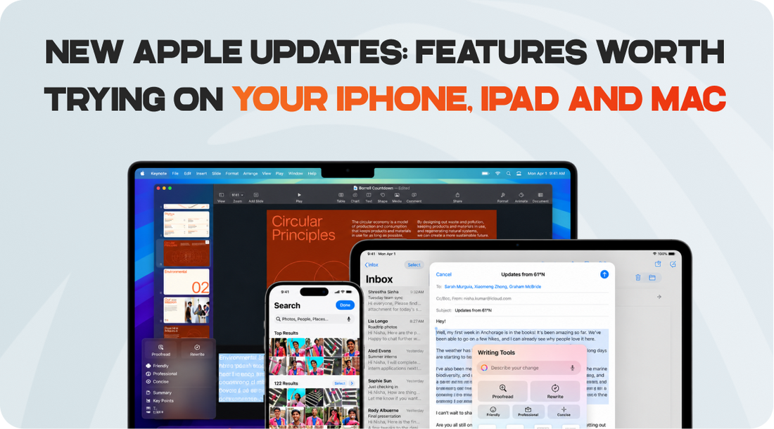 New Apple updates for iPhone iPad and Mac