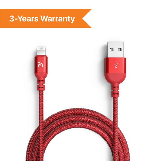 ADAM Elements PeAk III 200B USB-A to Lightning cable 200cm - Red