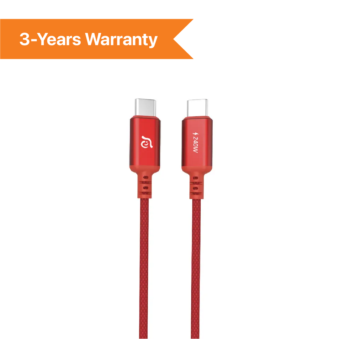 ADAM Elements Casa P200 - USB-C to USB-C 240W Charging Cable 200 cm - Red