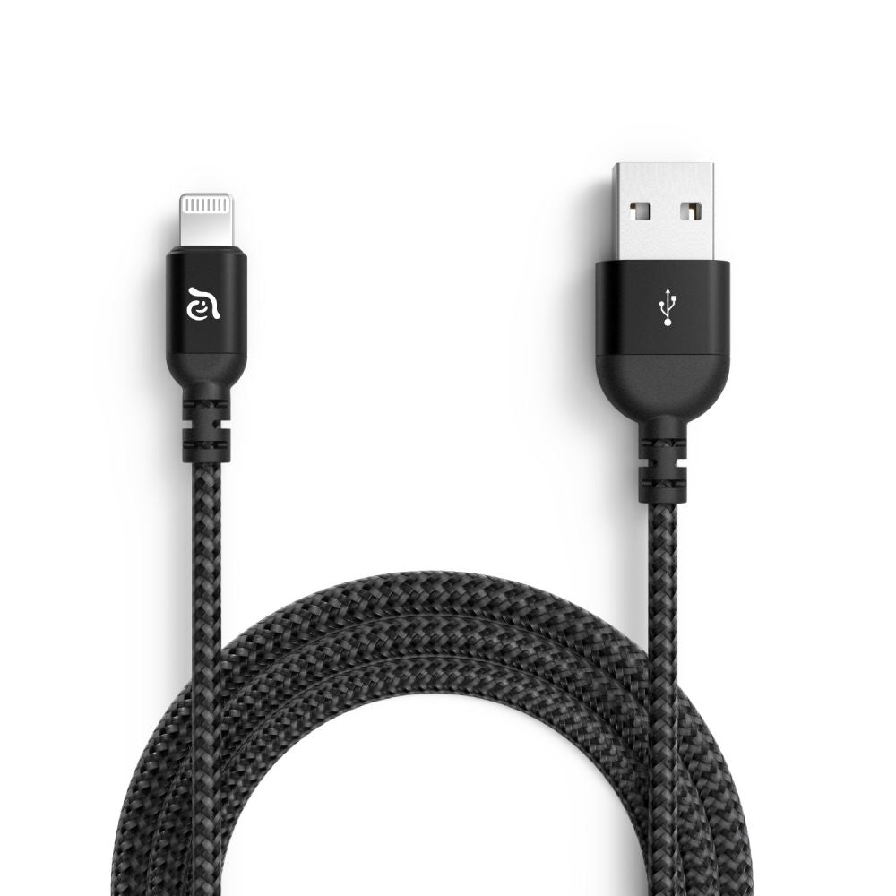 ADAM Elements PeAk III 200B USB-A to Lightning cable 200cm - Black