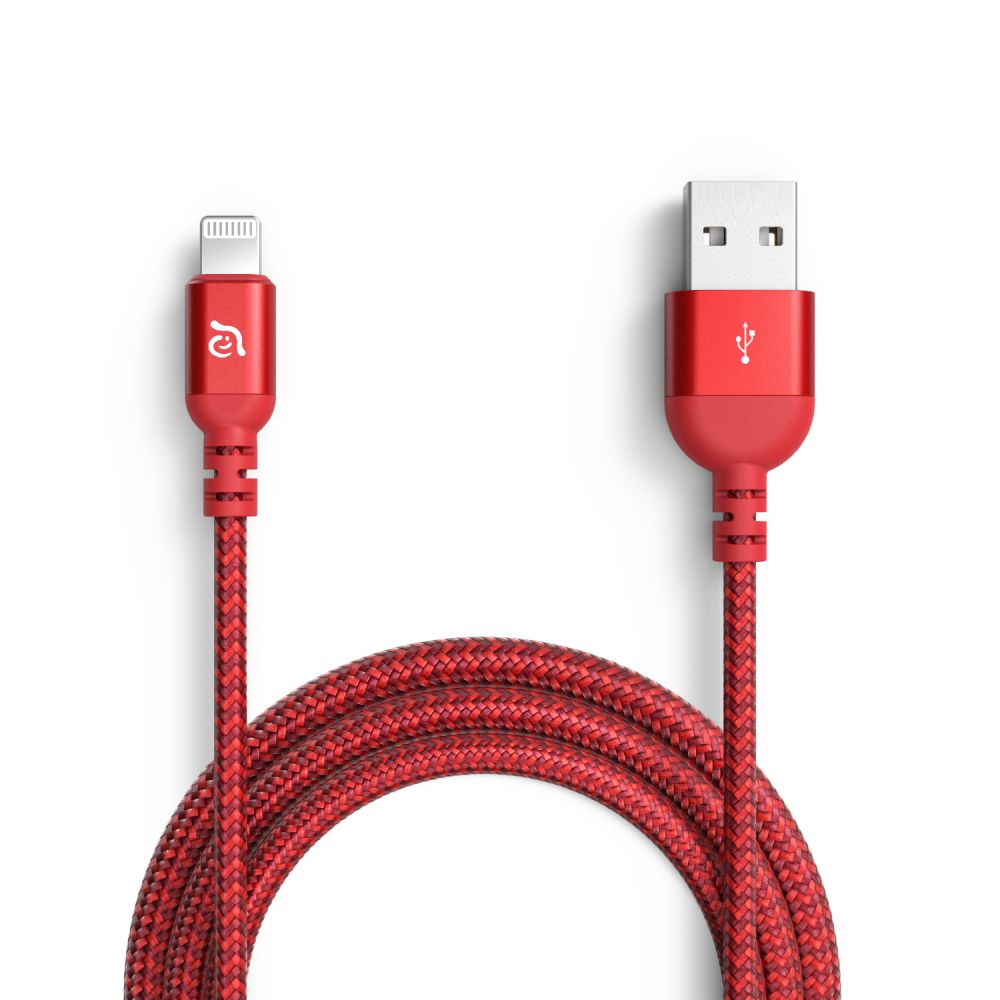 ADAM Elements PeAk III 200B USB-A to Lightning cable 200cm - Red