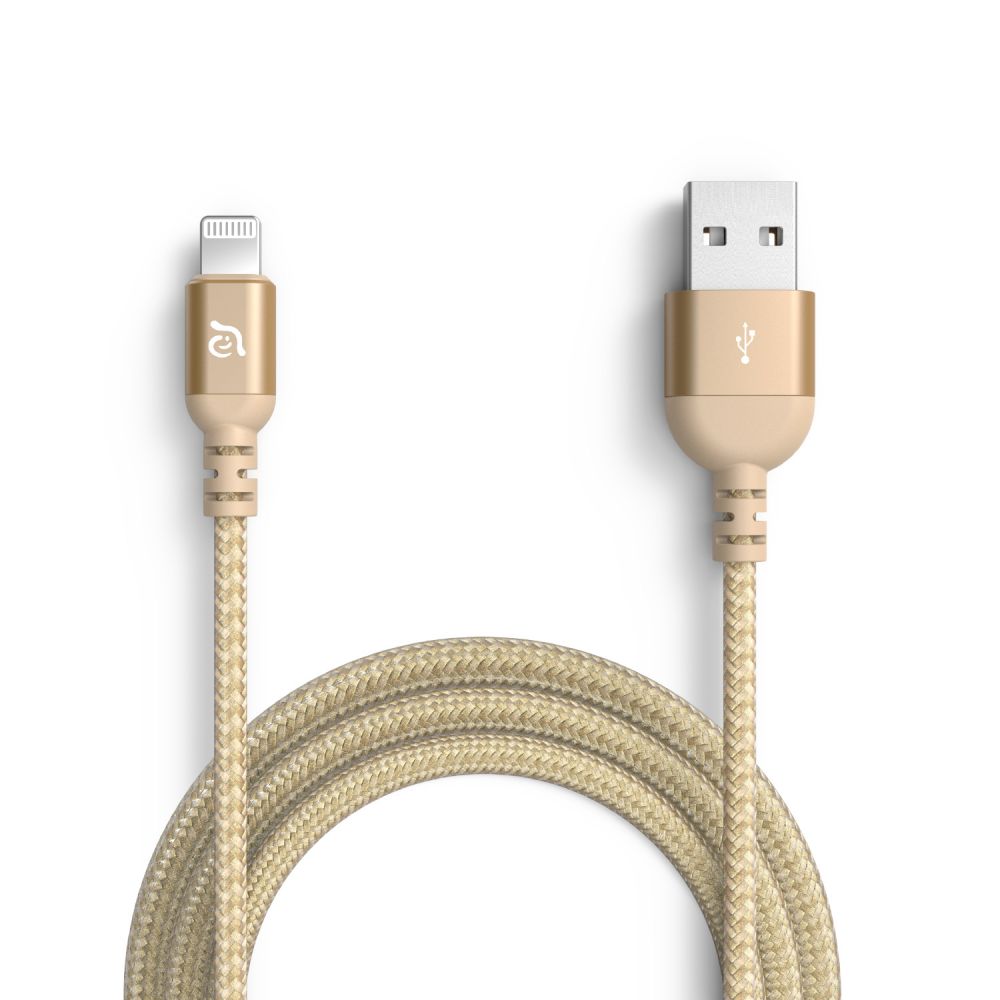 ADAM Elements PeAk III 200B USB-A to Lightning cable 200cm - Gold