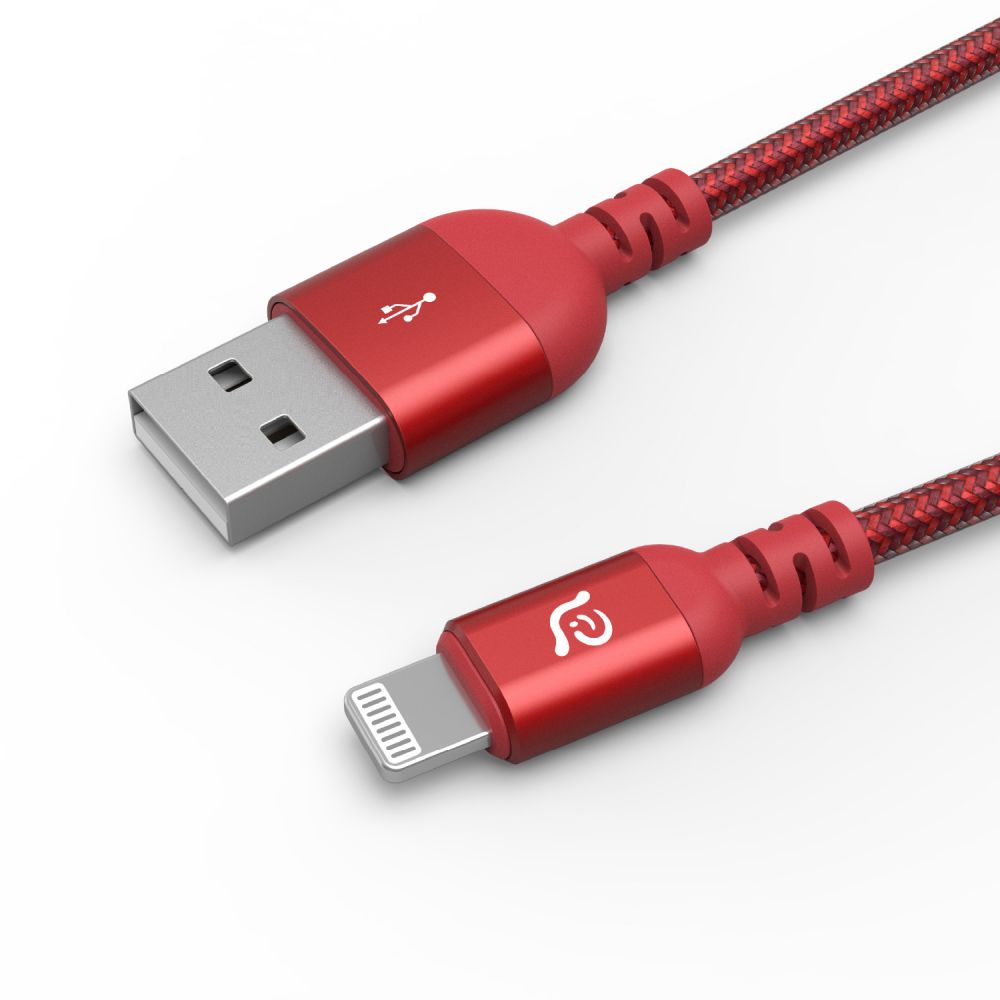 ADAM Elements PeAk III 200B USB-A to Lightning cable 200cm - Red