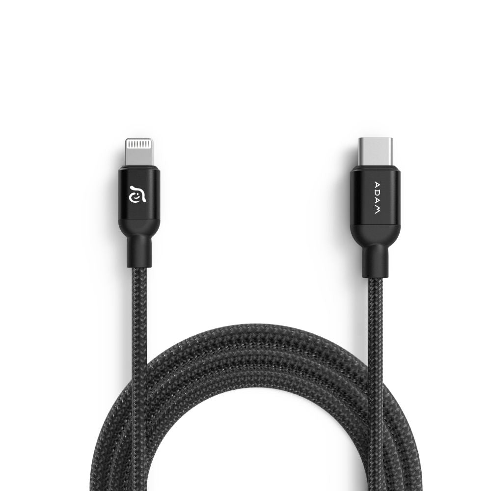 ADAM Elements PeAk III 300B USB-A to Lightning cable 300 cm - Black