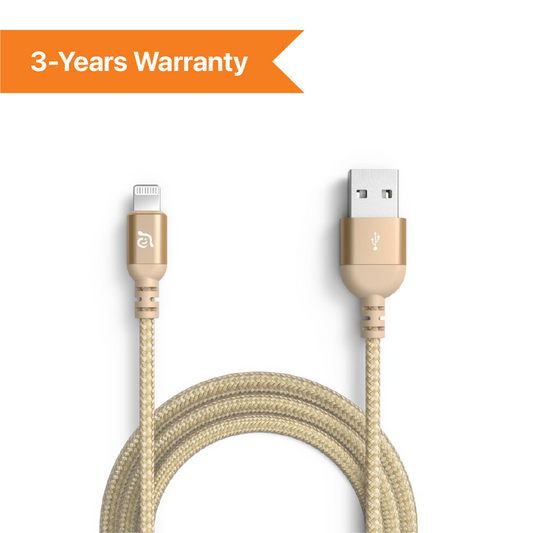 ADAM Elements PeAk III 200B USB-A to Lightning cable 200cm - Gold