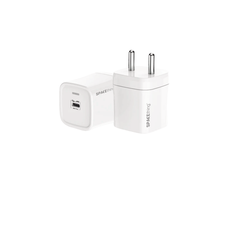SPACEthing Cube Plus 25W Type-C GaN Wall Charger With Cable USB C TO USB C
