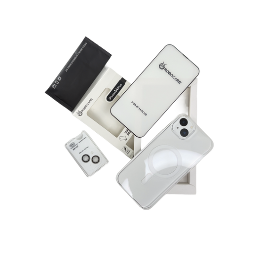 Robocare iPhone 14 Plus MagSafe 3-in-1 Protective Combo Case with Camera Lens Guard and Screen Protector