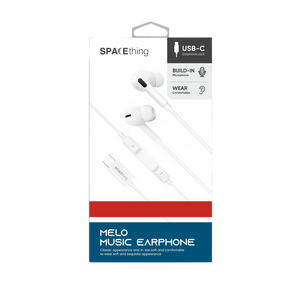 SPACEthing Melo Type-C Music Earphones – White