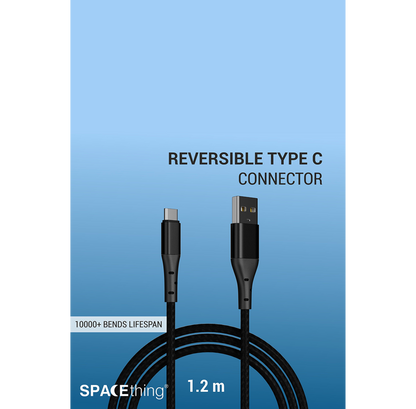 SPACEthing Swift USB to Type-C Cable 1.2m – Black