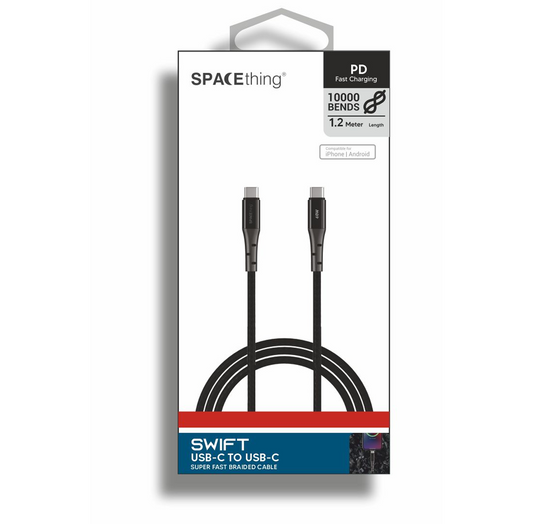 SPACEthing Swift USB to Lightning Cable 1.2m – Black