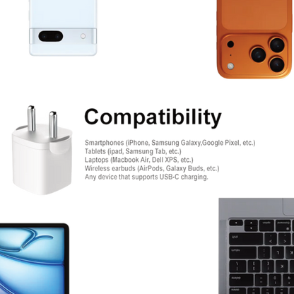 SPACEthing 20W Cube Mini Plus Wall Charger with Cable USB C To Lighting
