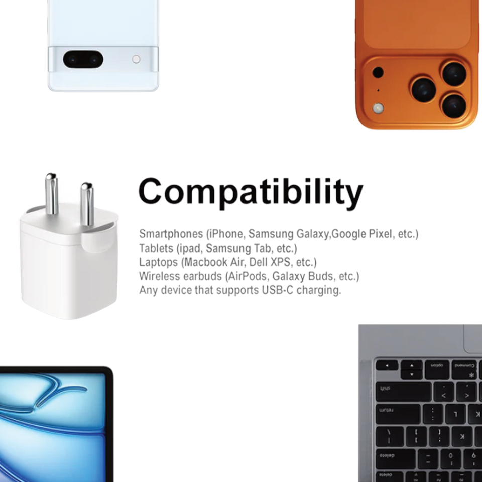 SPACEthing 20W Cube Mini Plus Wall Charger with Cable USB C To Lighting
