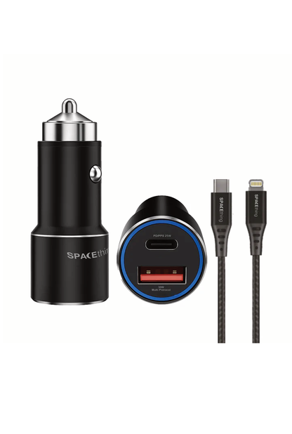 SPACEthing Speedo Car Charger 55W (with USB-C to Lightning Cable 1.5 m Cable)