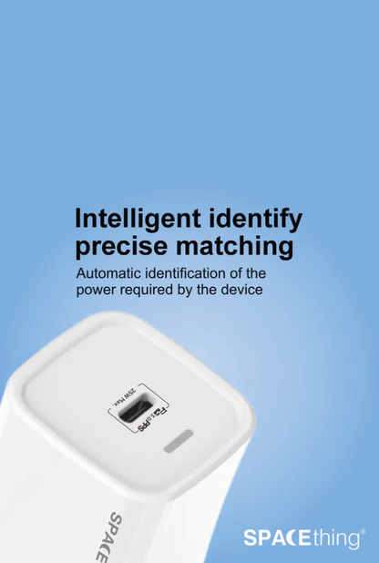 SPACEthing Cube Plus 25W Type-C GaN Wall Charger With Cable USB C TO USB C