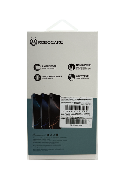 Robocare iPhone 17 Pro MagSafe 3-in-1 Protective Combo Case with Camera Lens Guard and Screen Protector