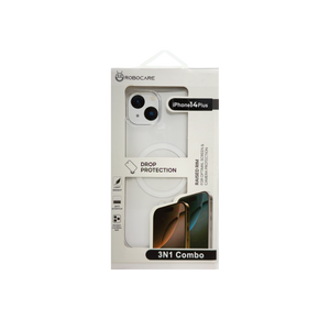 Robocare iPhone 14 Plus MagSafe 3-in-1 Protective Combo Case with Camera Lens Guard and Screen Protector
