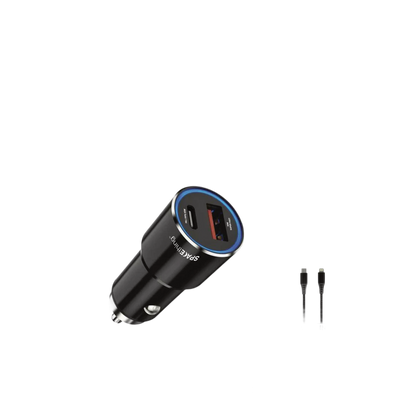 SPACEthing Speedo Car Charger 55W (with USB-C to Lightning Cable 1.5 m Cable)