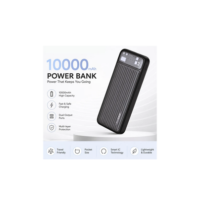 SPACEthing ASTON 22.5W Milos 10000mAh Power Bank – Black