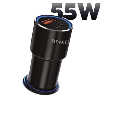 SPACEthing Speedo Car Charger PD 55W (with USB-C to USB-C 1.5 m Cable)