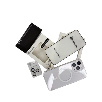 Robocare iPhone 14 Pro Max MagSafe 3-in-1 Protective Combo Case with Camera Lens Guard and Screen Protector