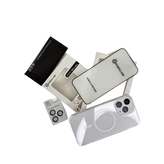 Robocare iPhone 14 Pro Max MagSafe 3-in-1 Protective Combo Case with Camera Lens Guard and Screen Protector