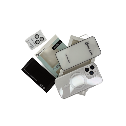 Robocare iPhone 14 Pro MagSafe 3-in-1 Protective Combo Case with Camera Lens Guard and Screen Protector