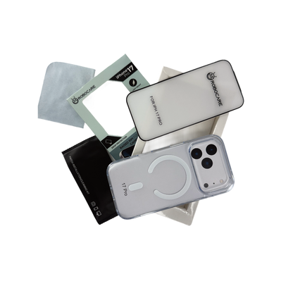 Robocare iPhone 17 Pro MagSafe 3-in-1 Protective Combo Case with Camera Lens Guard and Screen Protector