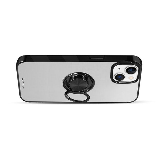 HYPHEN AXIO Clear Ring Case for iPhone 14 - Black