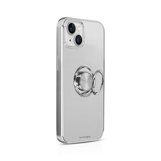 HYPHEN AXIO Clear Ring Case for iPhone 14 Plus - Silver