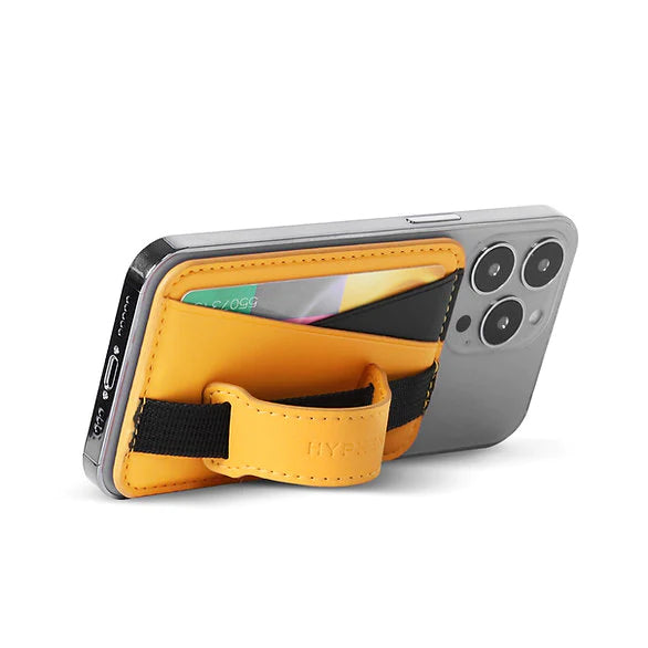 HYPHEN MagSafe Wallet Dual Pocket with Grip-Orange