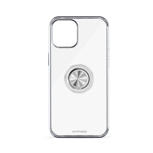 HYPHEN AXIO Clear Ring Case for iPhone 14 - Silver