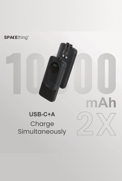 SPACEthing Nairo 3-in-1 10000mAh PD 22.5W Power Bank
