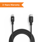 ADAM Elements PeAk III 300B USB-A to Lightning cable 300 cm - Black