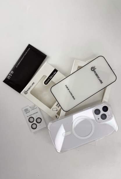 Robocare iPhone 14 Pro Max MagSafe 3-in-1 Protective Combo Case with Camera Lens Guard and Screen Protector