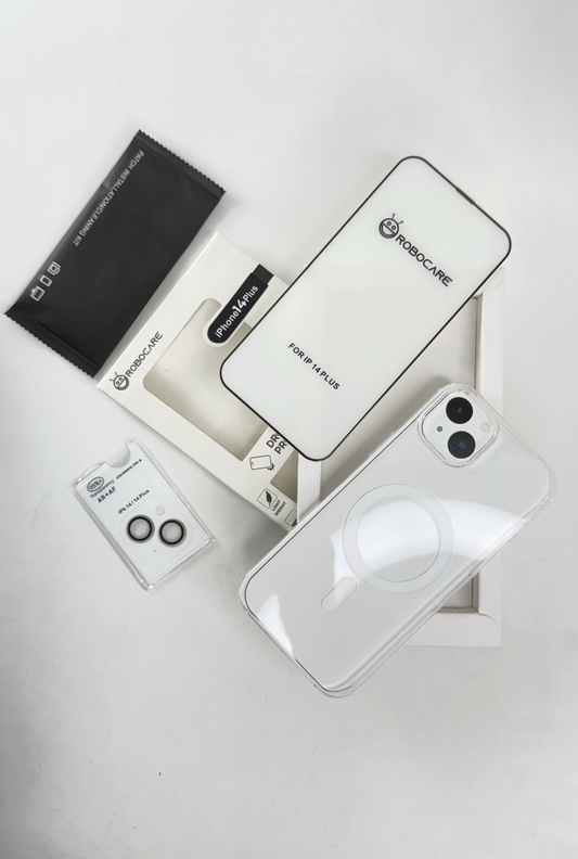 Robocare iPhone 14 Plus MagSafe 3-in-1 Protective Combo Case with Camera Lens Guard and Screen Protector