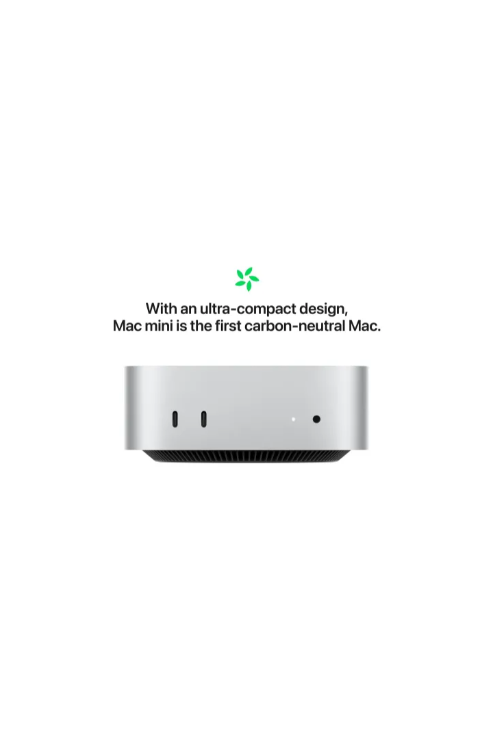 Mac Mini (2024) - M4 - 16GB+256GB - Silver - Pre-owned