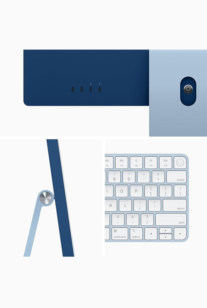 iMac (2021) - 24 inch  - M1 - 8GB+512GB - Blue - With Keyboard & Mouse - Pre-owned