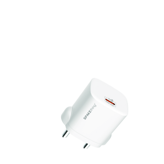 SPACEthing Nexio Pro 25W GAN Wall Charger (1 USB-C Port, 1 USB-A Port)