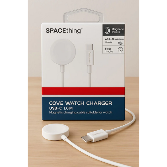 SPACEthing Cove Magnetic Watch Charger – White