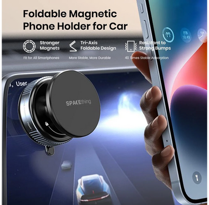 SPACEthing MagHold Vacuum Magnetic Car Holder – Black