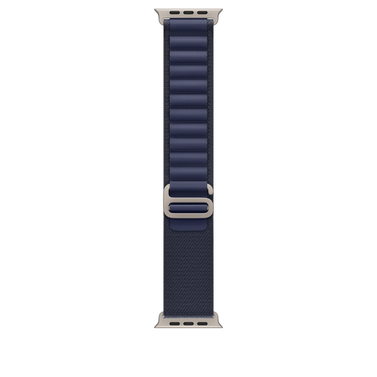 49mm Navy Alpine Loop - Small - Natural Titanium Finish