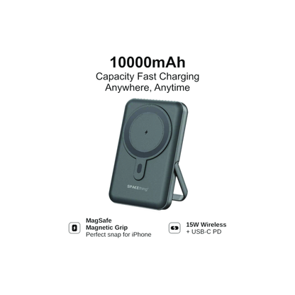 SPACEthing Monte Carlo 10000mAh MagSafe Wireless Power Bank – White