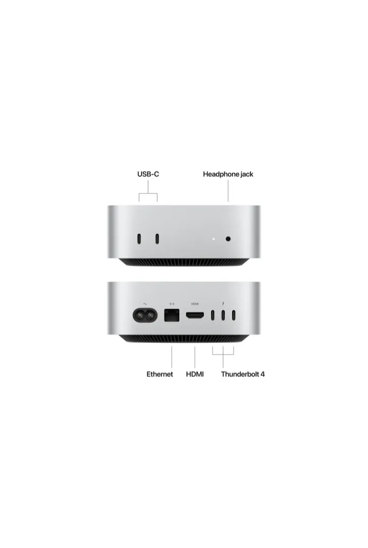 Mac Mini (2024) - M4 - 16GB+256GB - Silver - Pre-owned