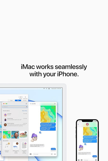 iMac (2021) - 24 inch  - M1 - 8GB+512GB - Blue - With Keyboard & Mouse - Pre-owned