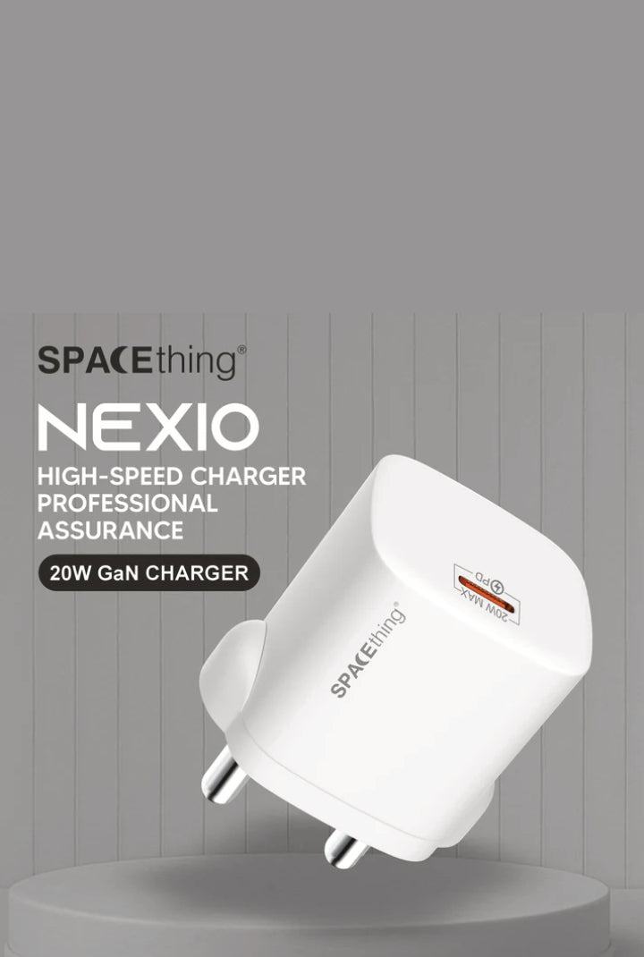 SPACEthing Nexio 20W Wall Charger (USB-C PD Fast Charger)